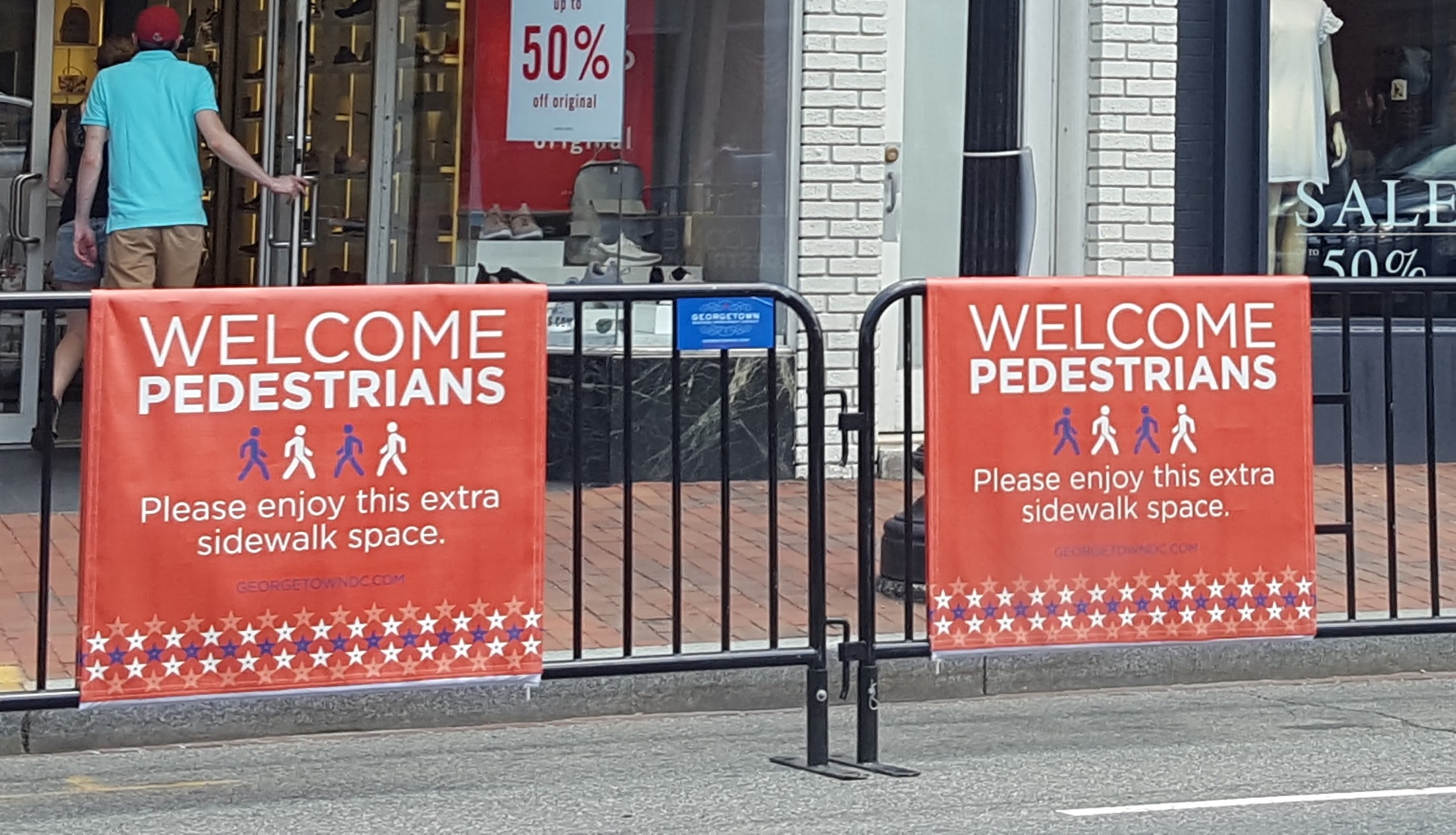 welcome pedestrians